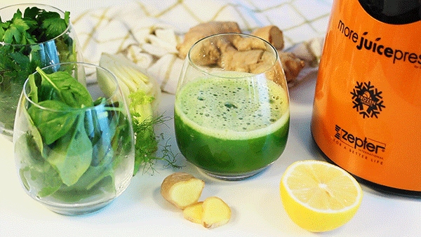Cellulite Busting Apple, Fennel and Spinach Juice